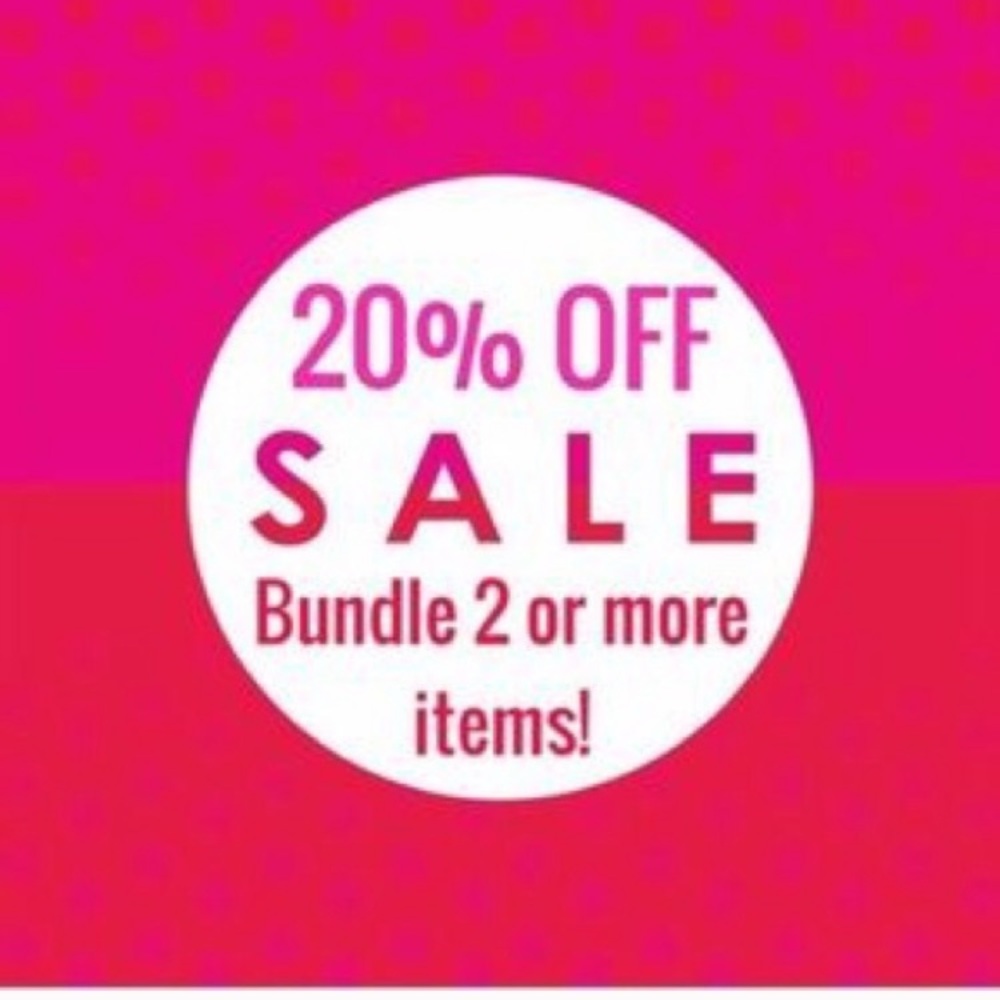 20% off of all bundles of two or more items